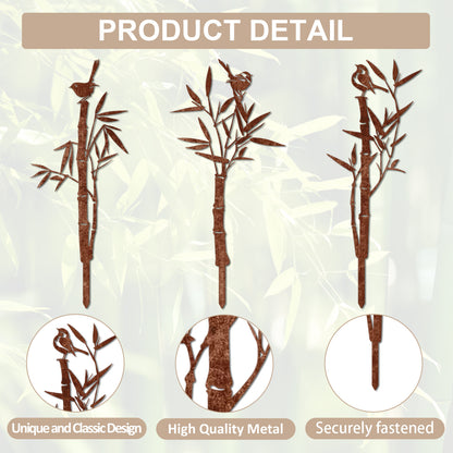 Decorative Bamboo-Themed Garden Stake Homeandso