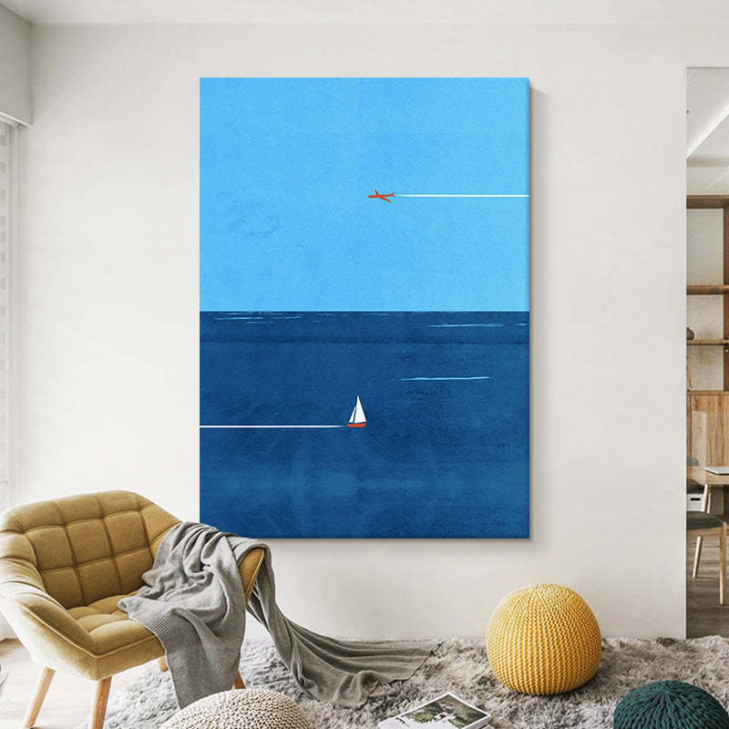 Modern Nautical Art Canvas Print Homeandso