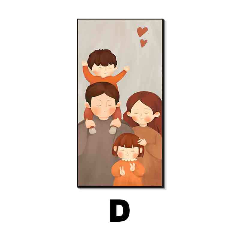 Framed Family Illustration Wall Art Homeandso