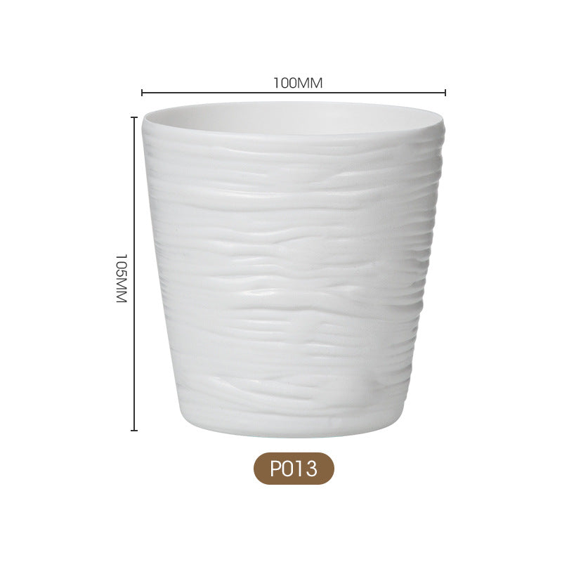 Textured Wave Design Ceramic Planter Homeandso