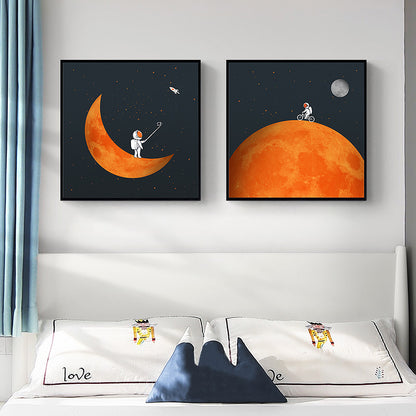 Astronaut Themed Framed Wall Art Homeandso