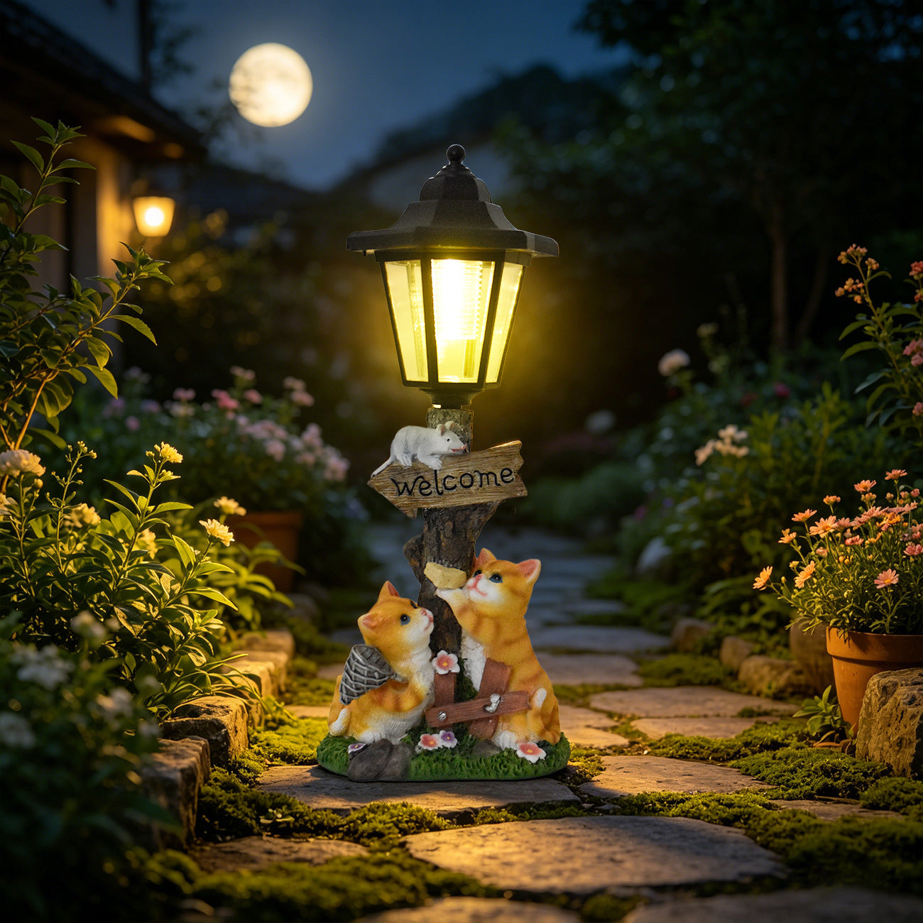 Decorative Cat Lantern Homeandso
