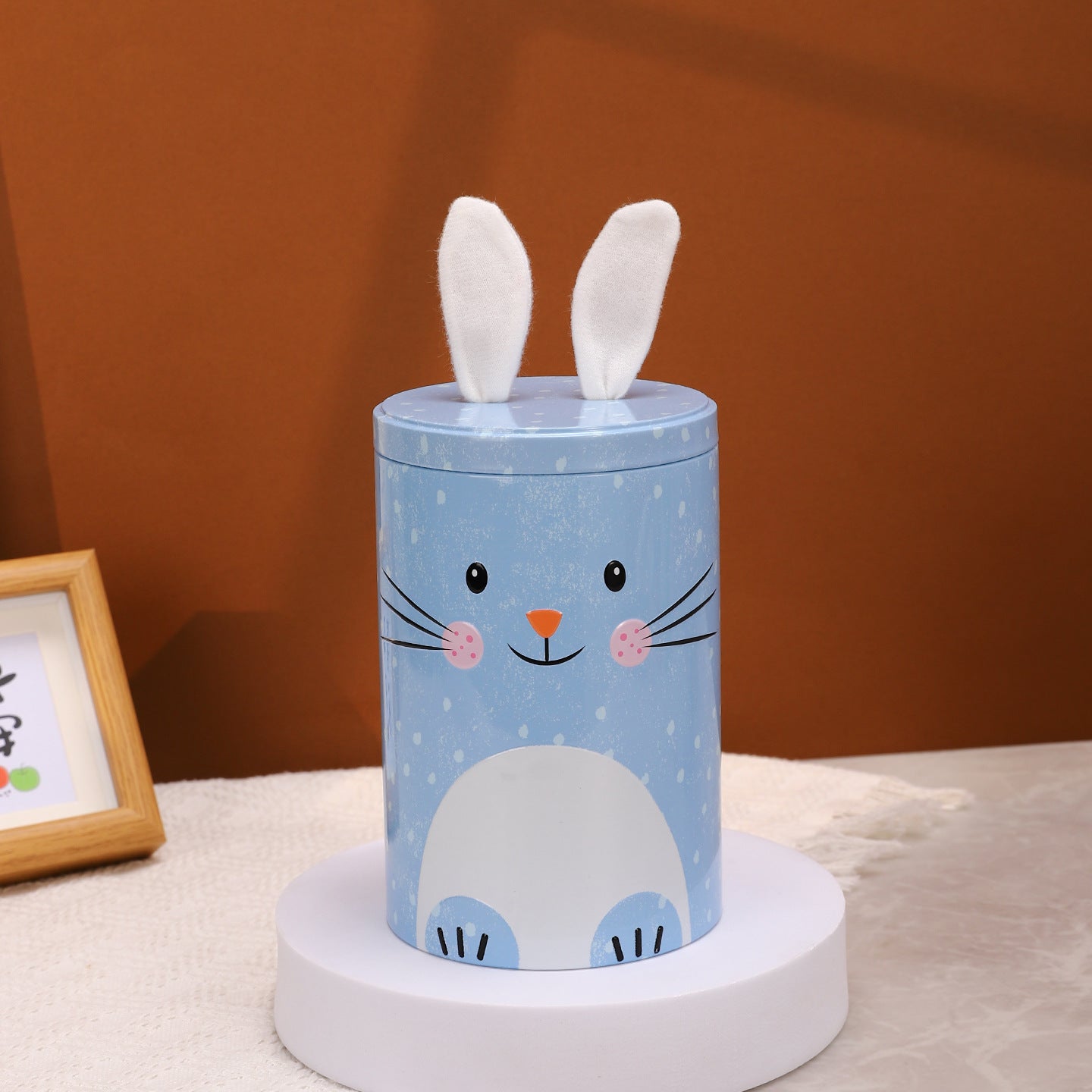 Bunny-Shaped Decorative Storage Canister Homeandso