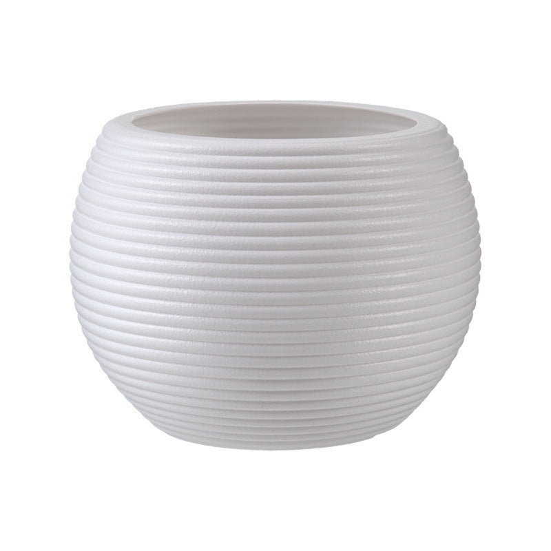 Contemporary Round Plant Pot Homeandso
