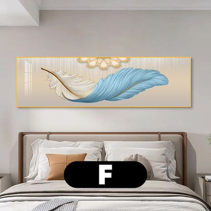 Elegant Feather-Inspired Canvas Wall Art Homeandso