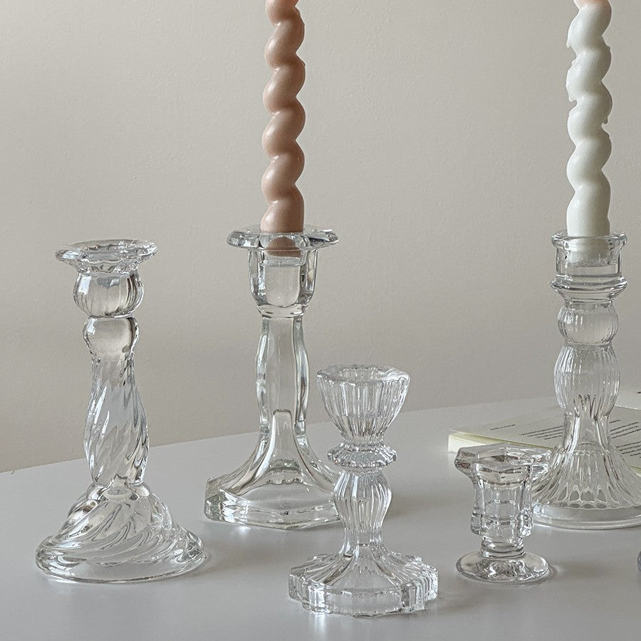 Luxurious Cut Glass Candle Holder