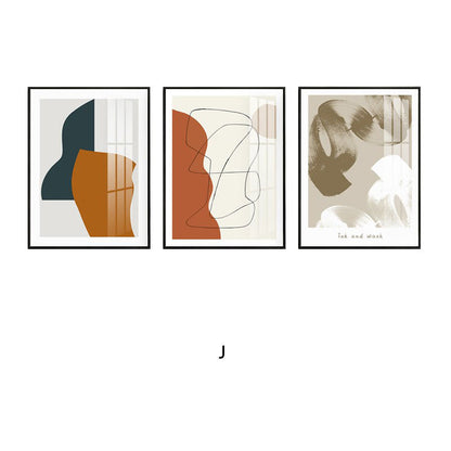 Framed Geometric Landscape Art Set Homeandso