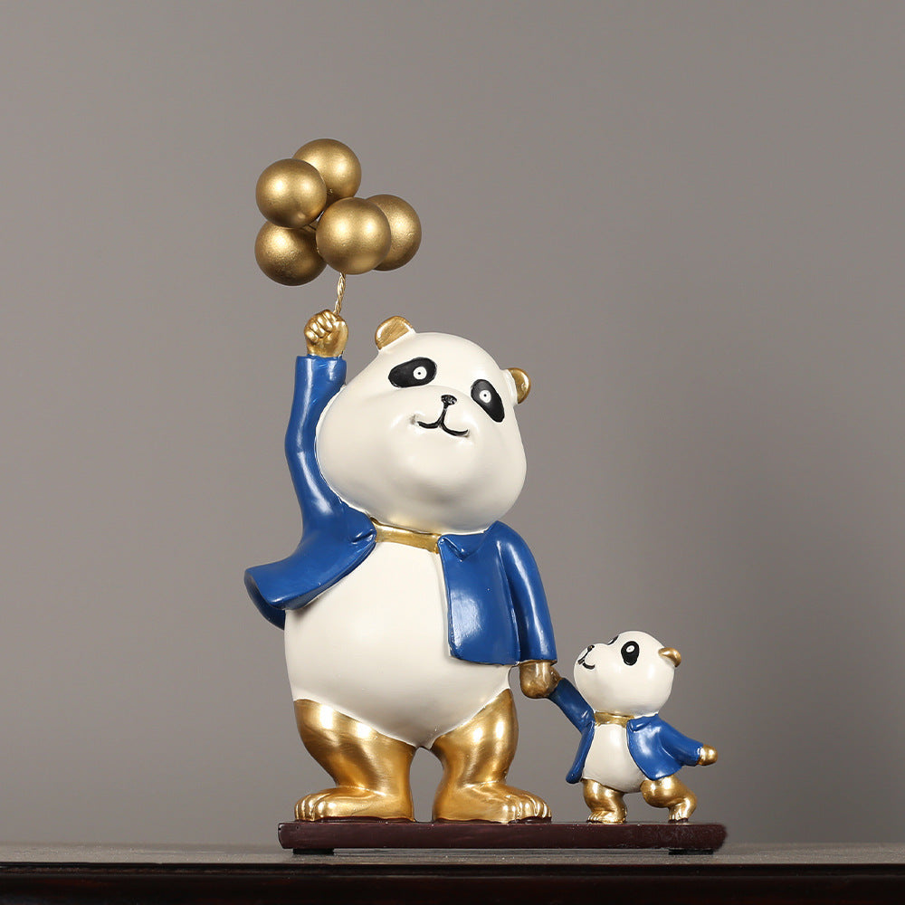 Whimsical Panda Sculpture Homeandso