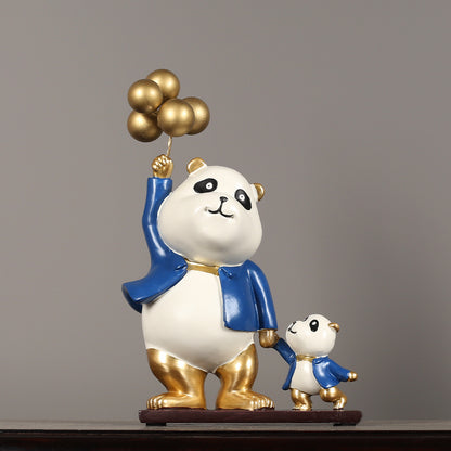 Whimsical Panda Sculpture Homeandso