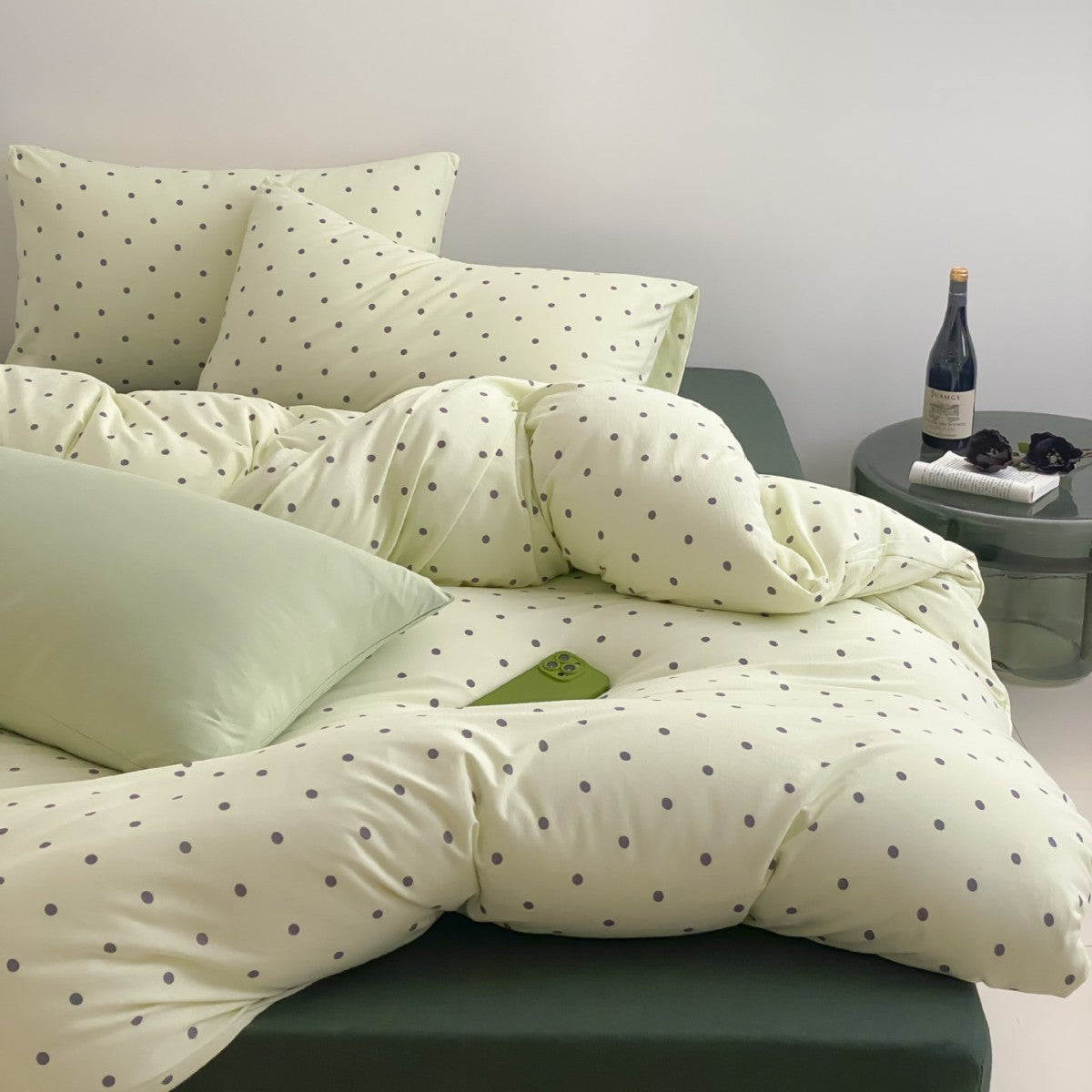 Decorative Polka Dot Comforter Set Homeandso