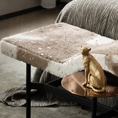 Decorative Golden Leopard Figurine Homeandso