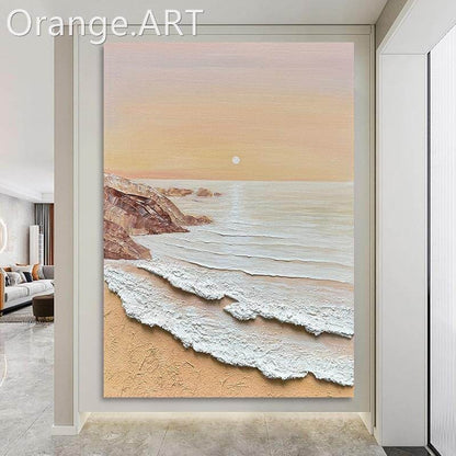 Textured Seascape Relief Canvas Art Homeandso