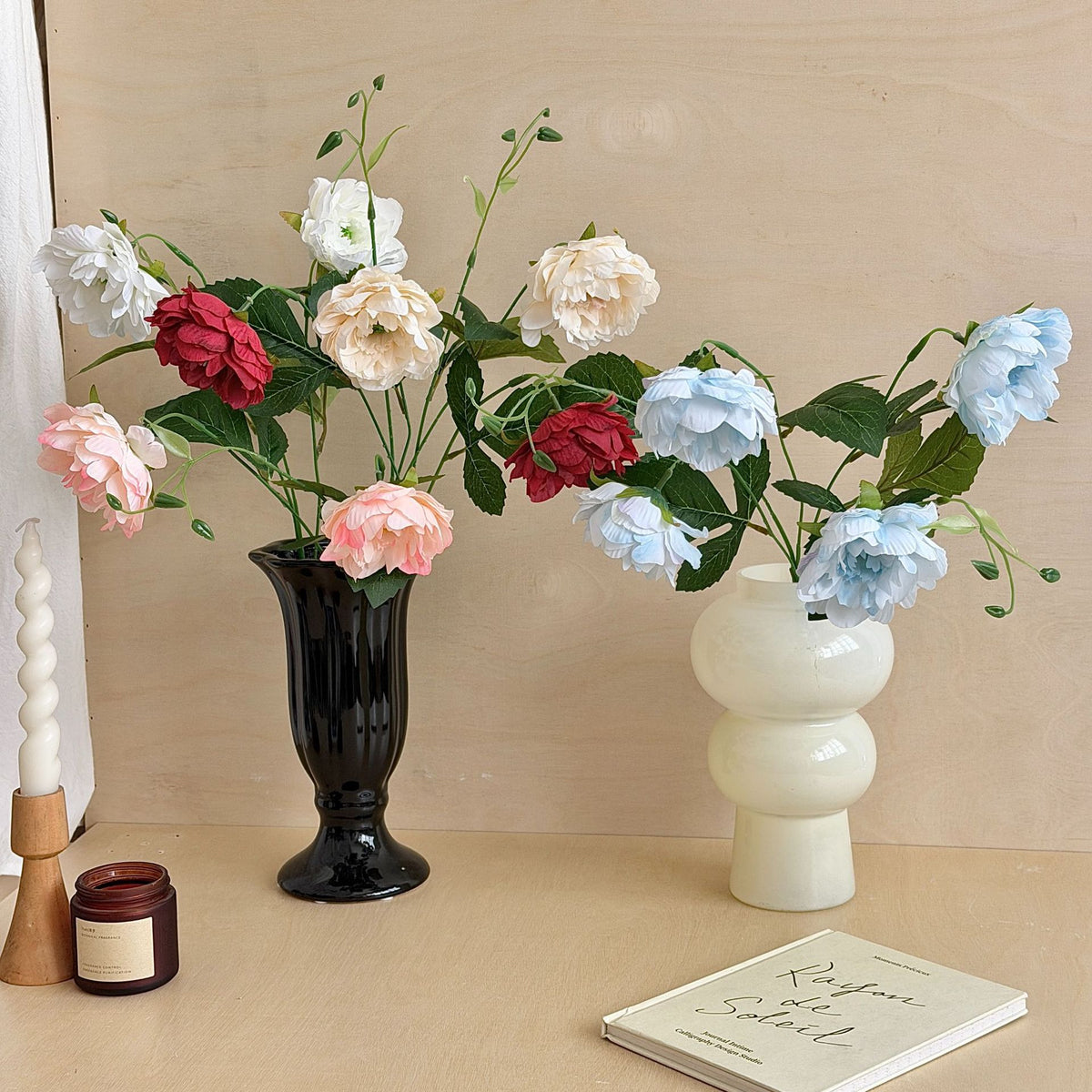Lifelike Peony Flower Stem