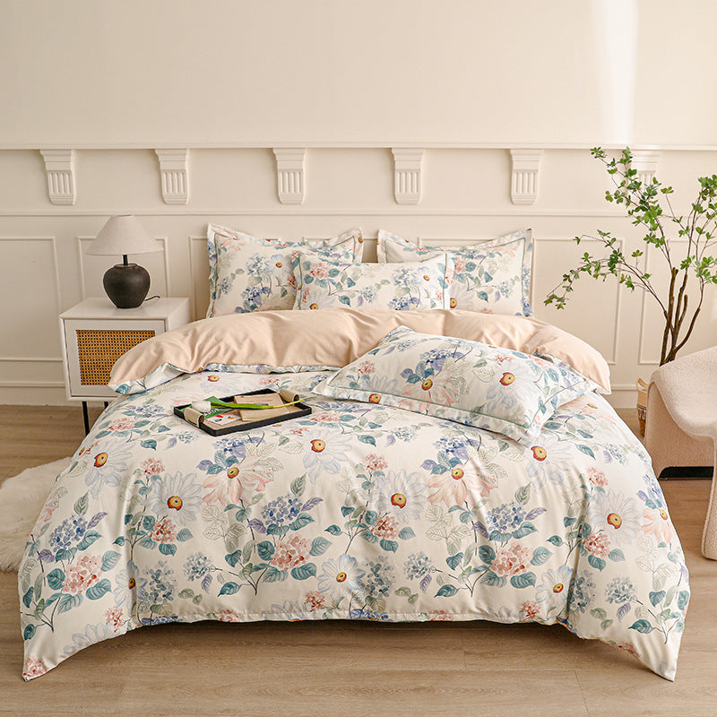 Decorative Elegant Floral Patterned Duvet Cover Set Homeandso
