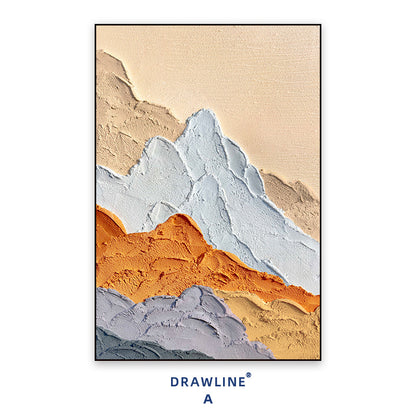 Textured Mountain Landscape Canvas Artwork Homeandso