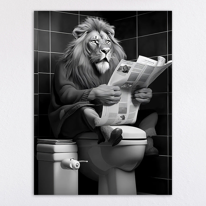 Humorous Animal-Themed Wall Art Print Homeandso