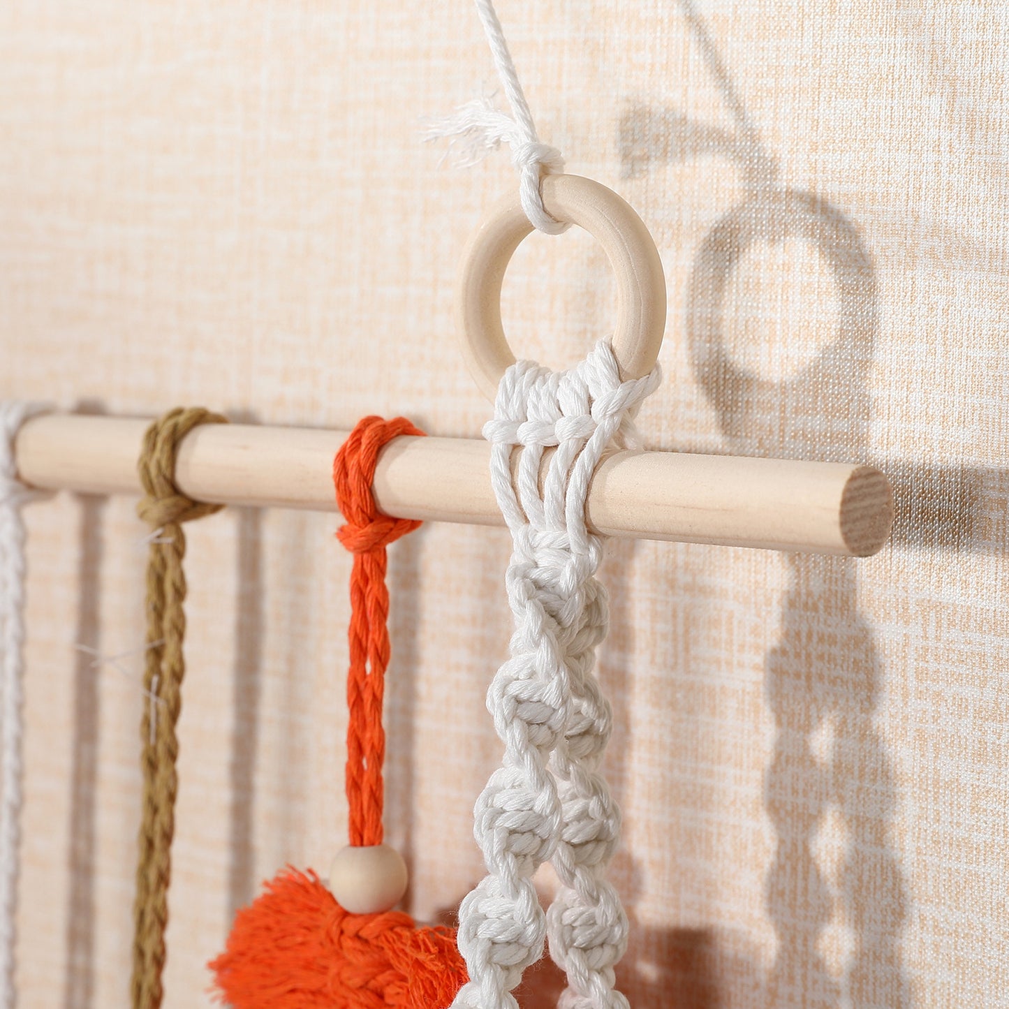 Macrame Leaf Shelf Decor Homeandso
