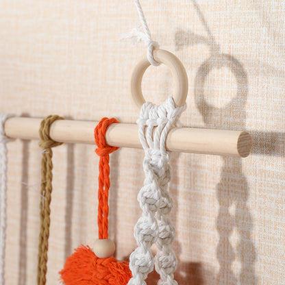 Macrame Leaf Shelf Decor Homeandso