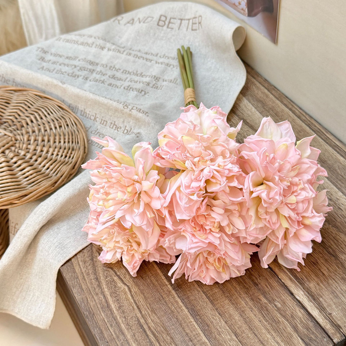 Realistic Blush Peony Bouquet