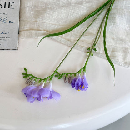Elegant Faux Freesia Floral Stem