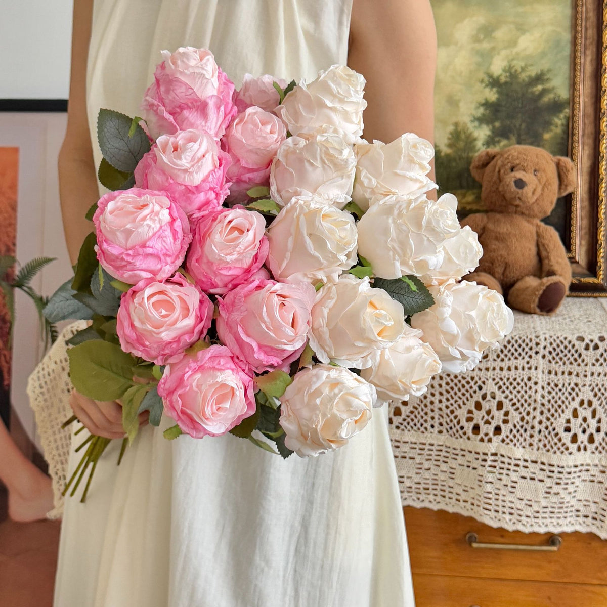 Realistic Faux Rose Stem