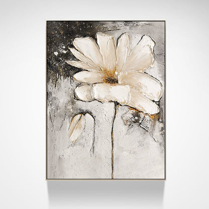 Elegant Floral Relief Canvas Artwork Homeandso