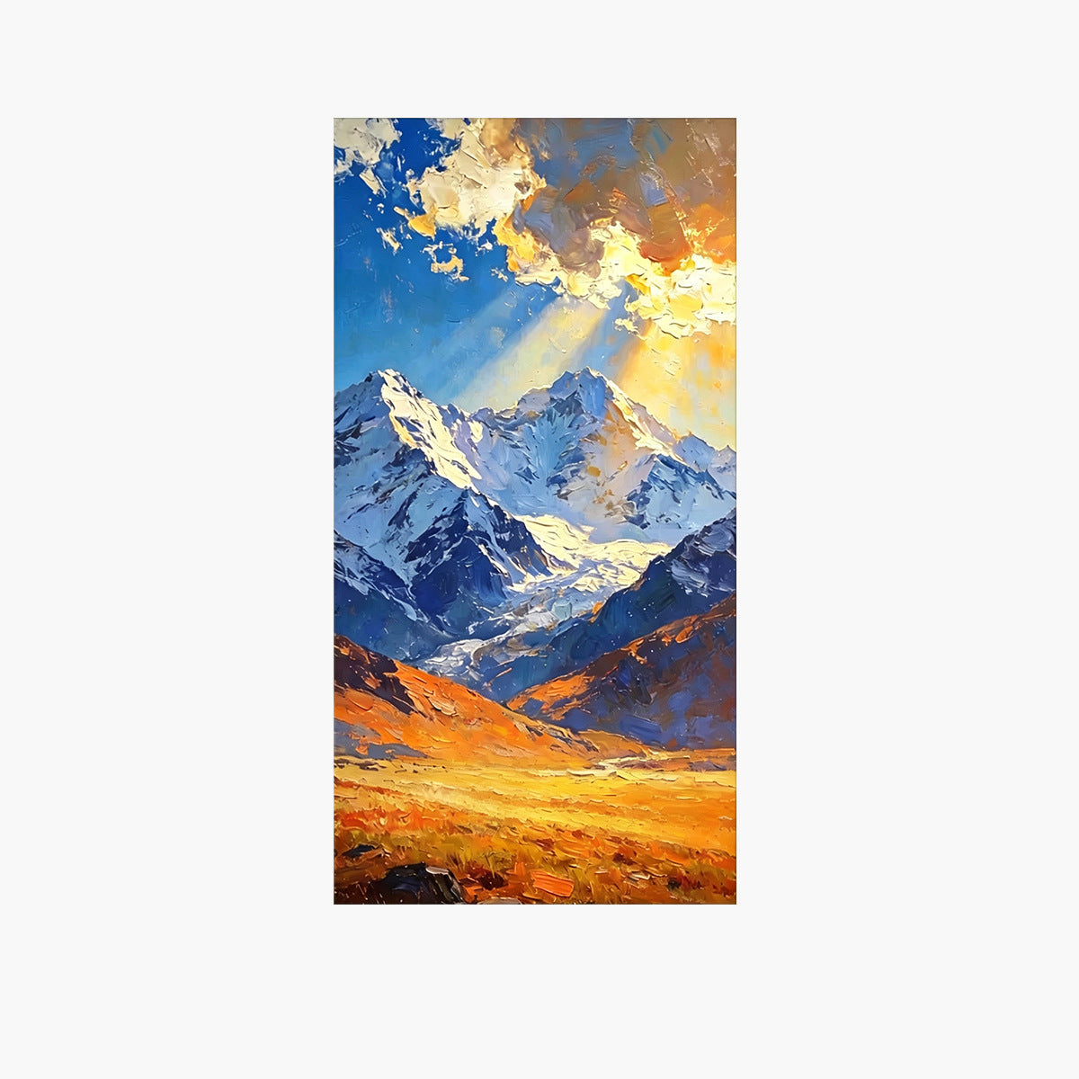 Serene Mountain Landscape Canvas Art Homeandso