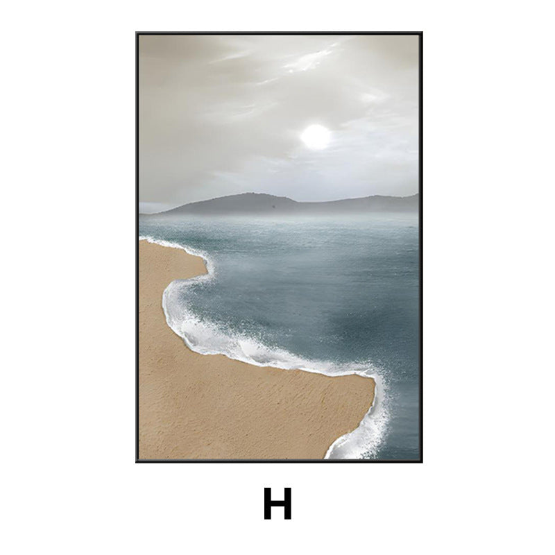 Coastal Beach Landscape Framed Wall Art Homeandso