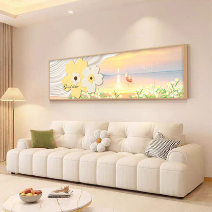 Elegant Feather-Inspired Canvas Wall Art Homeandso