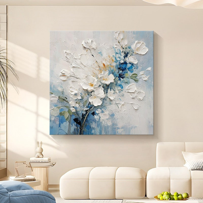 Textured Floral Canvas Wall Art Homeandso