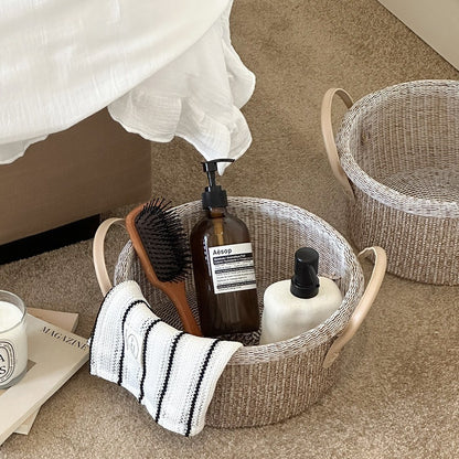 Woven Bathroom Storage Basket