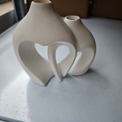 Heart-Shaped Ceramic Vase Homeandso
