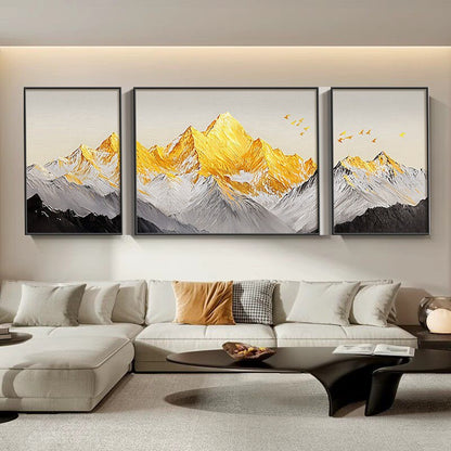 Three-Piece Mountain Landscape Canvas Art Set Homeandso