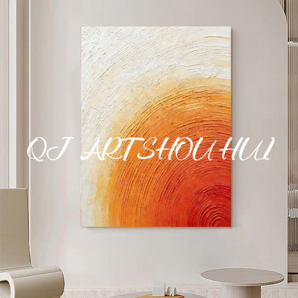 Textured Abstract Sunburst Canvas Art Homeandso