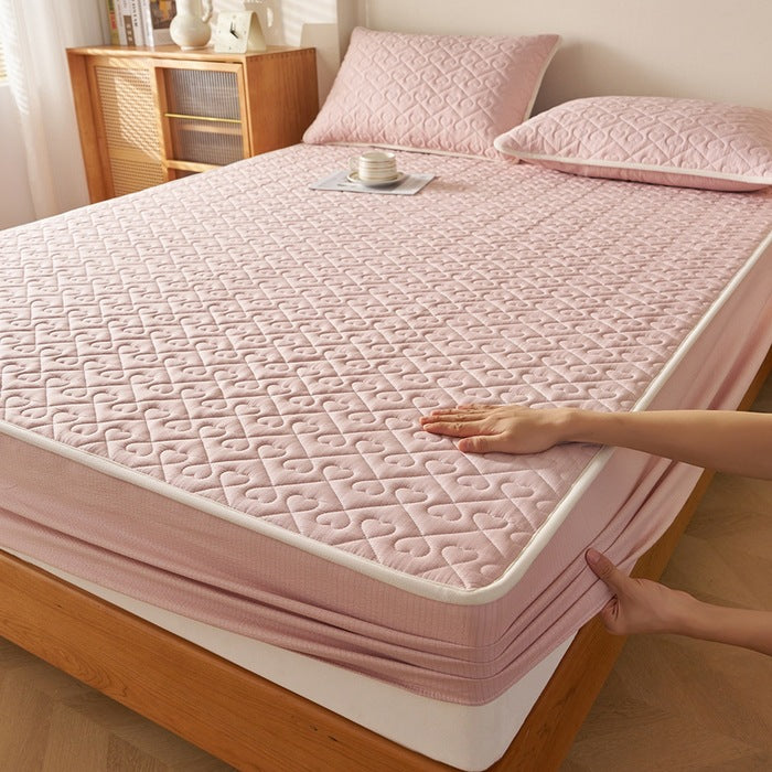 Decorative Quilted Mattress Protector Homeandso