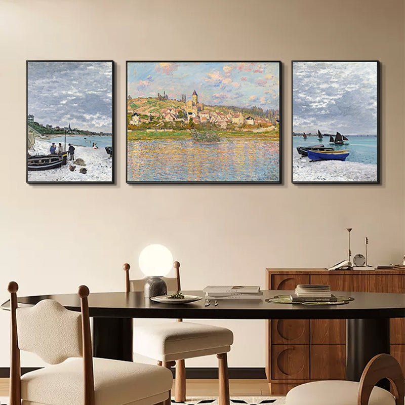 Framed Impressionist Landscape Art Set Homeandso
