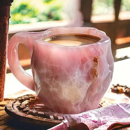 Artistic Stone-Molded Coffee Mug Homeandso