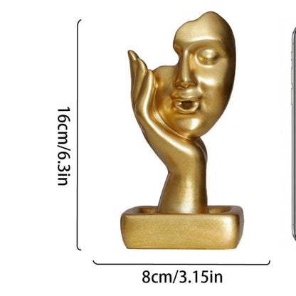 Artistic Face-Shaped Decorative Sculpture Homeandso