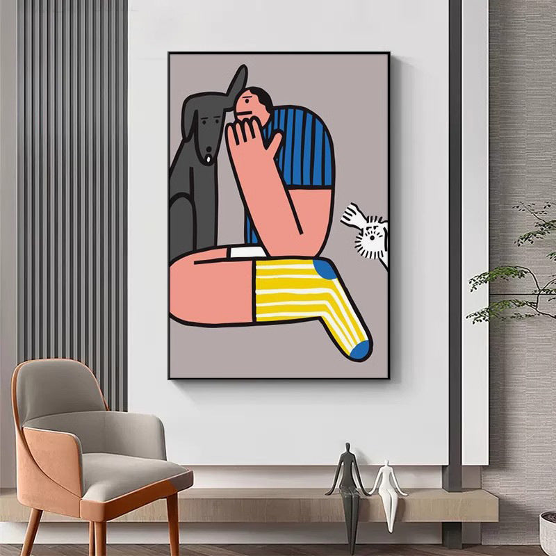 Whimsical Character Canvas Wall Art Homeandso