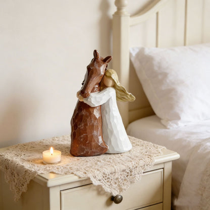 Cherished Horse and Girl Figurine Homeandso