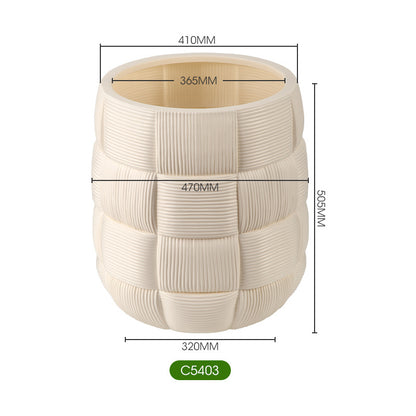 Decorative Textured Plant Pot Homeandso