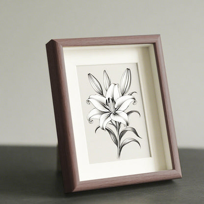 Elegant Botanical Illustration Frame