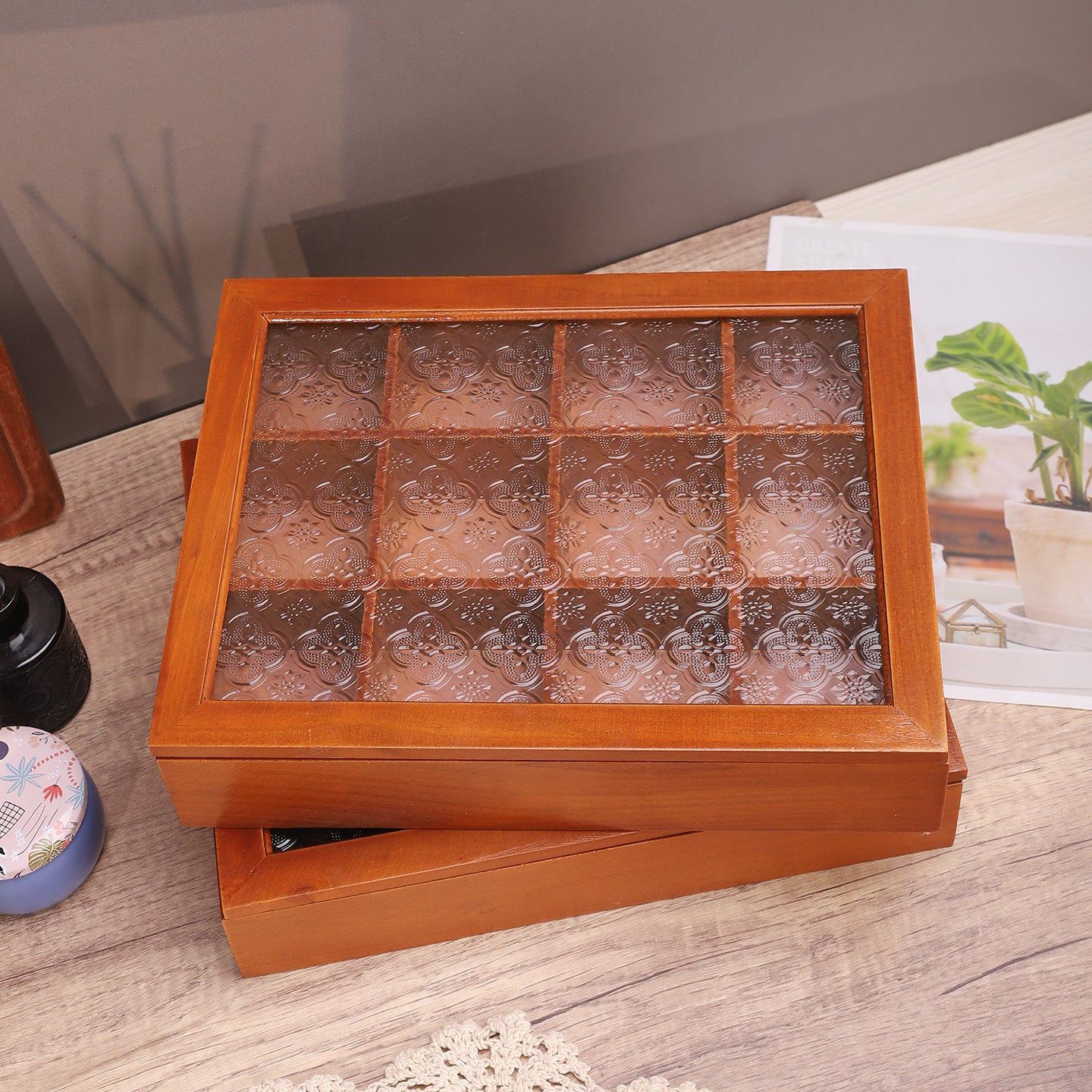 Decorative Wooden Jewelry Box Homeandso