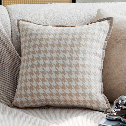 Decorative Houndstooth Pattern Throw Pillow