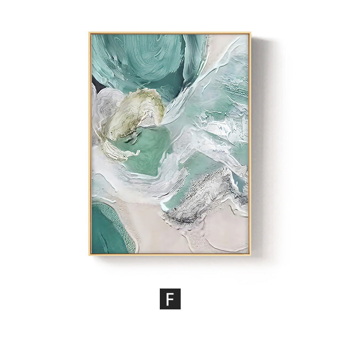 Abstract Ocean-Inspired Framed Wall Art Homeandso