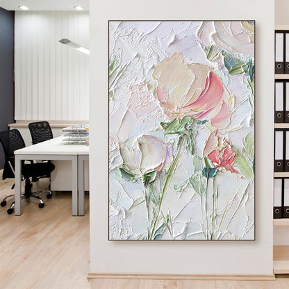 Textured Floral Relief Canvas Art Homeandso 1789035004