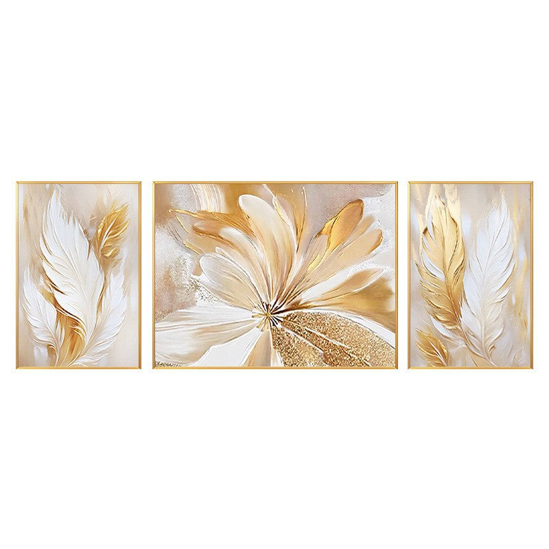 Abstract Floral Triptych Canvas Art Homeandso