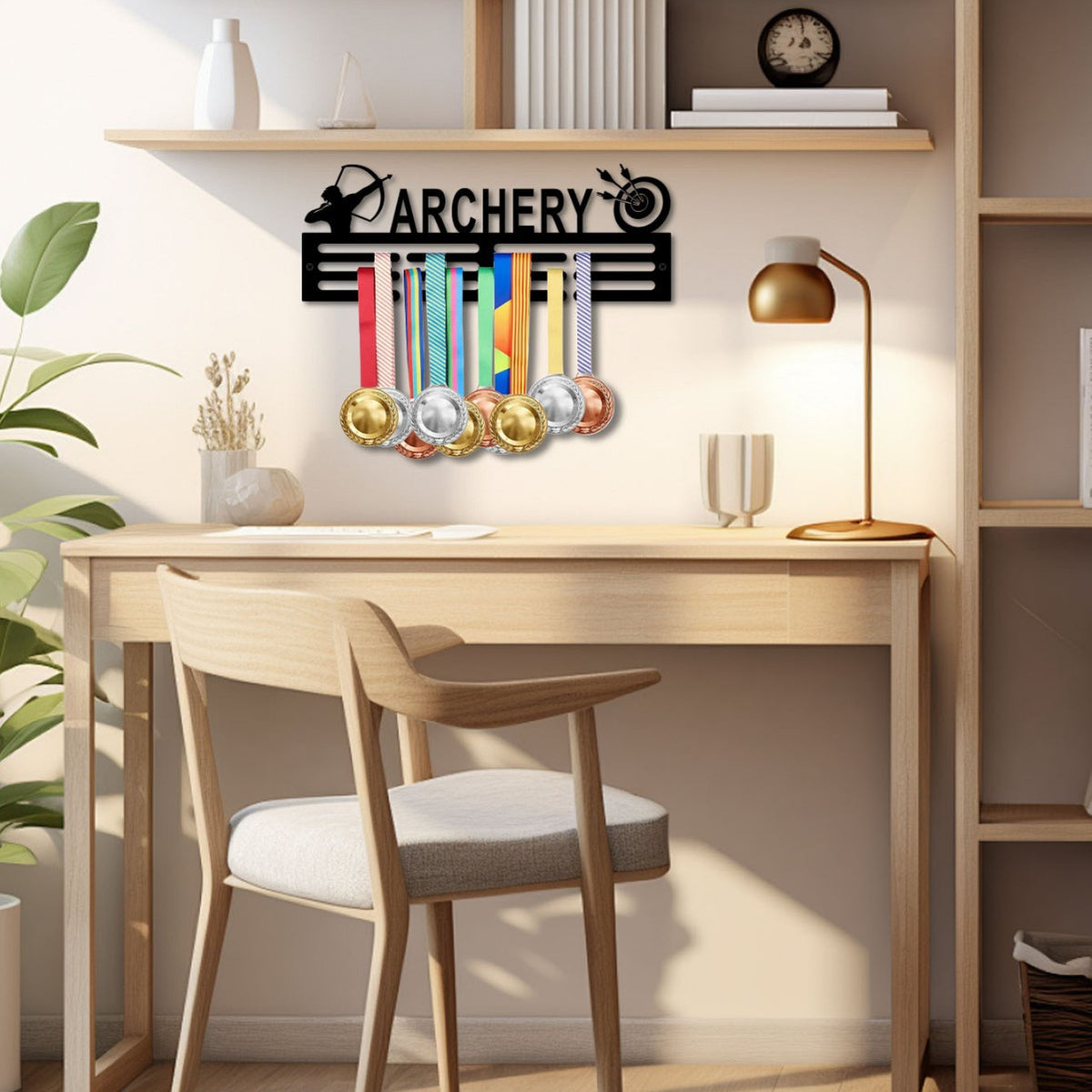 Archery Themed Wall Storage Rack Homeandso