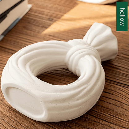 Artistic Knot-Shaped Ring Vase Homeandso