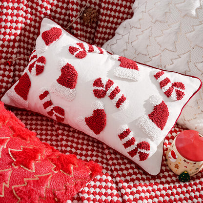 Festive Holiday-Themed Decorative Throw Pillow